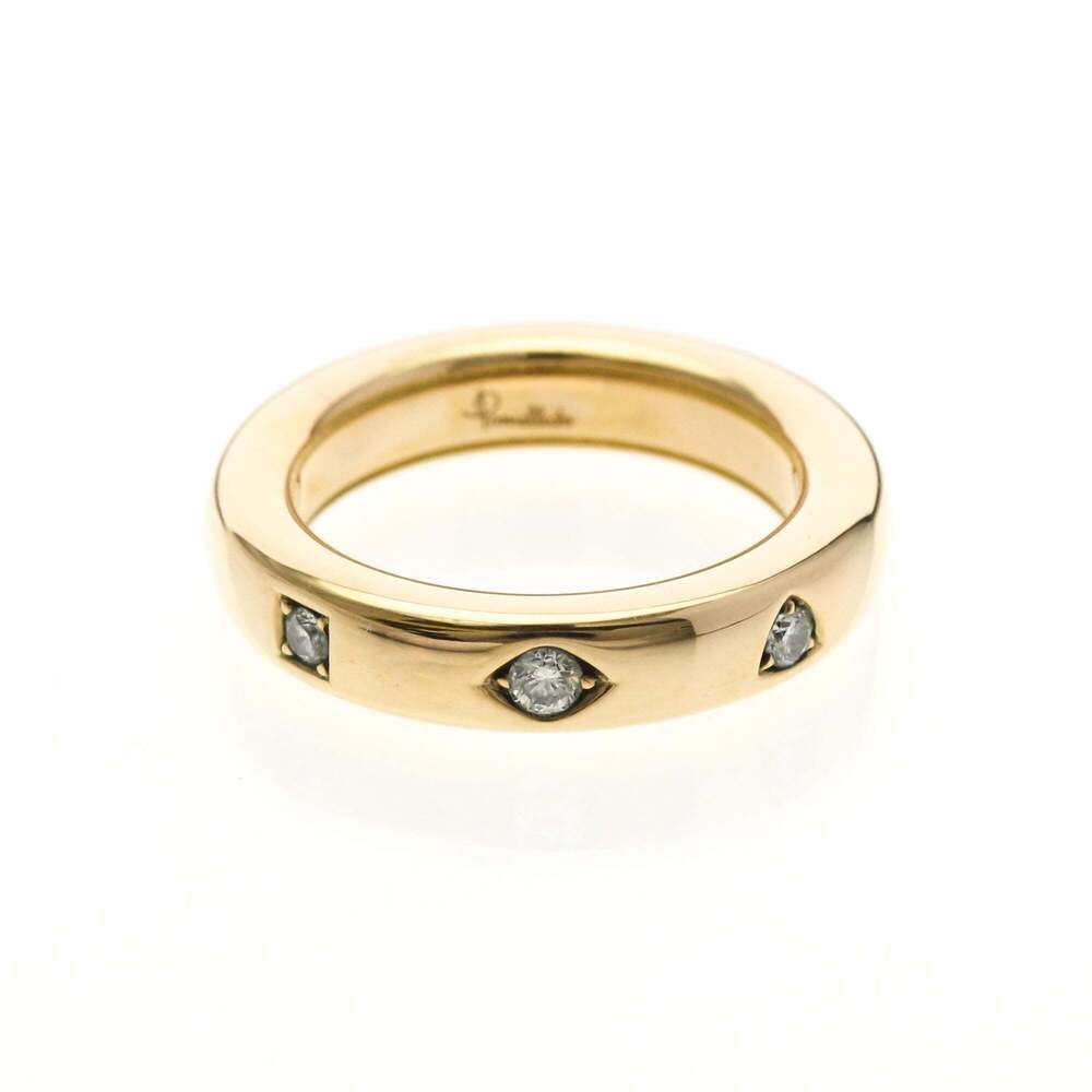 Pomellato Iconica Ring 3P Diamond Extra Slim Pink Gold (18K) Fashion Diamond ...